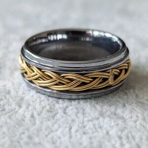 Tungsten mens  braided band